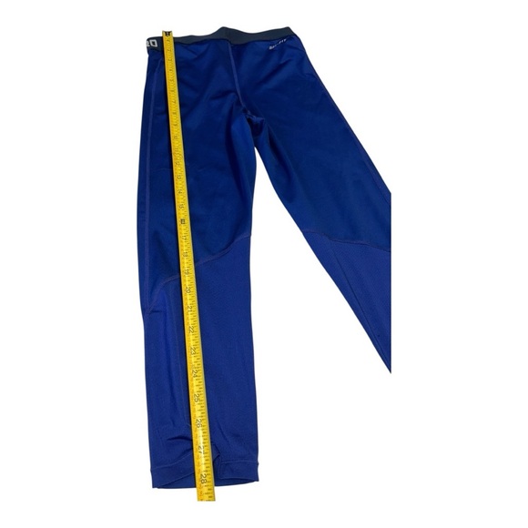 Nike Pro Leggings Women’s Size Small Blue Royal Ankle-Length Athletic Pants - Picture 3 of 7